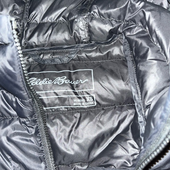 Eddie bauer CirrusLite Down Parka puffer coat long jacket hood down xs 650 zip - Picture 4 of 5